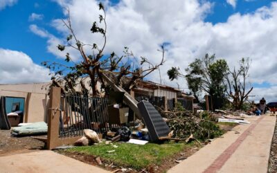 No I Encontro do Programa Nacional dos Comitês de Cultura, a história do tornado que devastou Rio Bonito do Iguaçu
